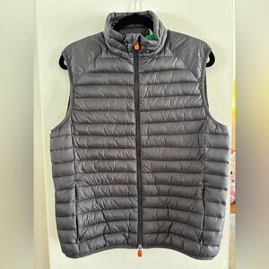 SAVE THE DUCK Charcoal Quilted Vest